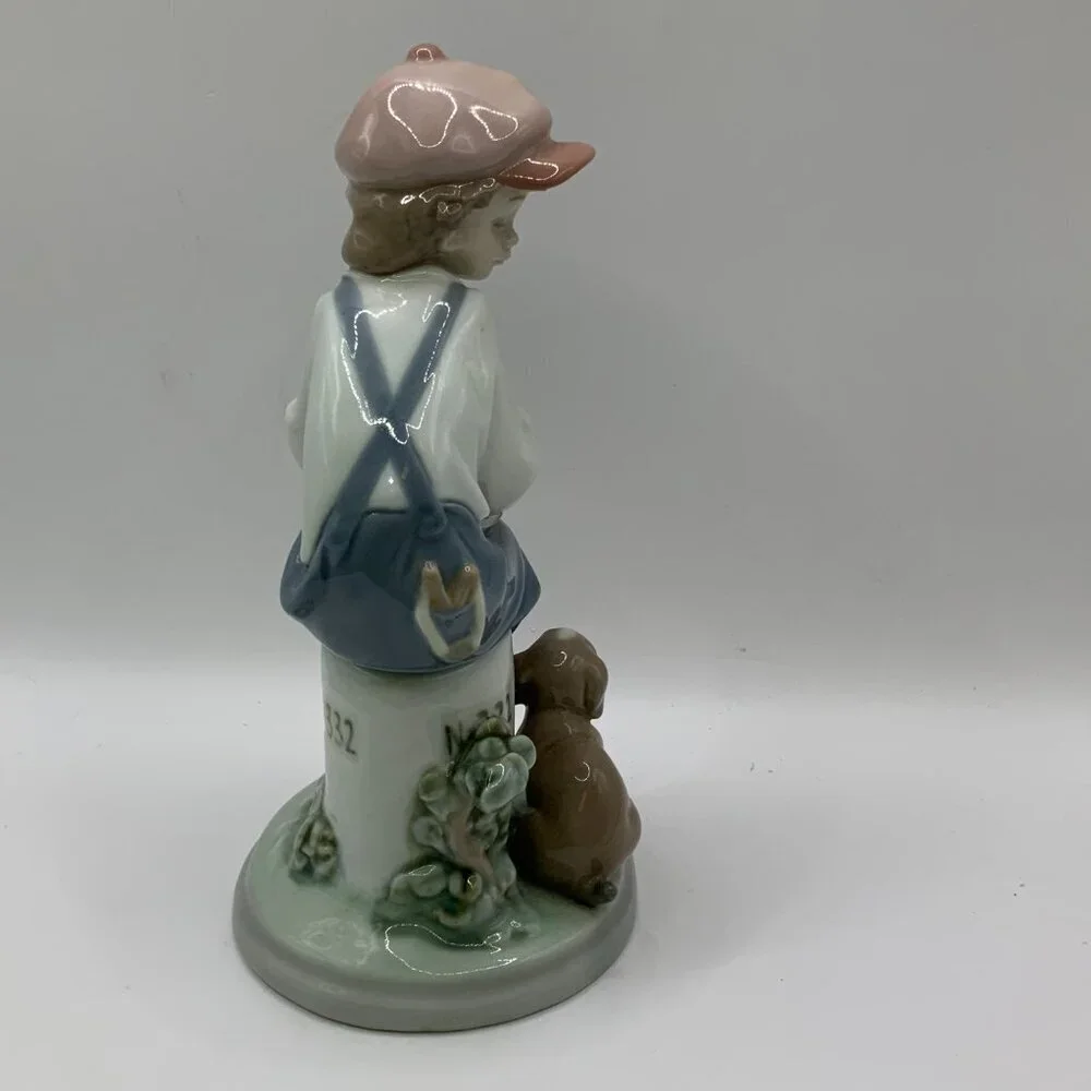 Lladro Vintage 1991 My Best Friend Boy with Dog Porcelain Figurine